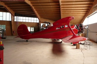 Staggerwing nearing completion of full restoration2. John and Barbara. Mar 08