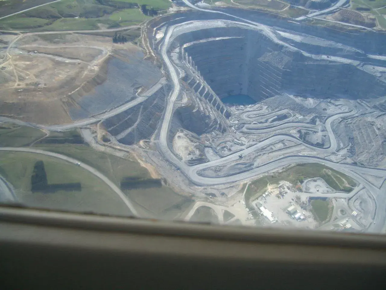 Open cast Gold Mine from above · Macraes