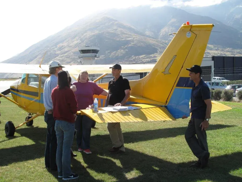 Early morning briefing · Queenstown Airport