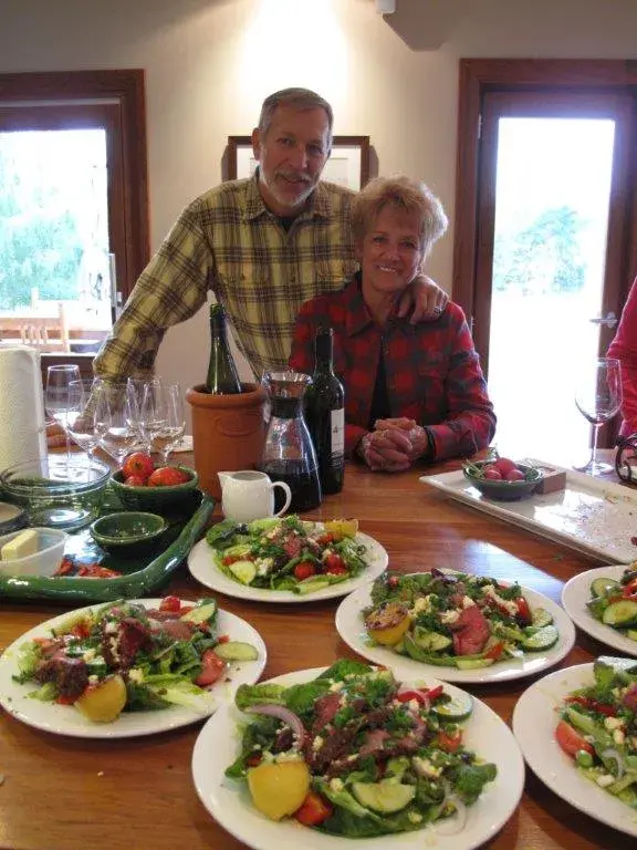 Guest dinner is served