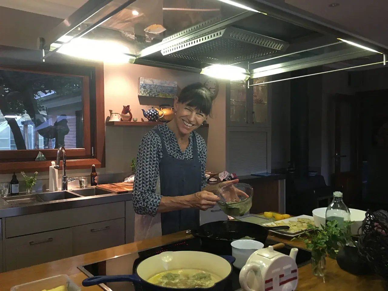Jo cooking whitebait