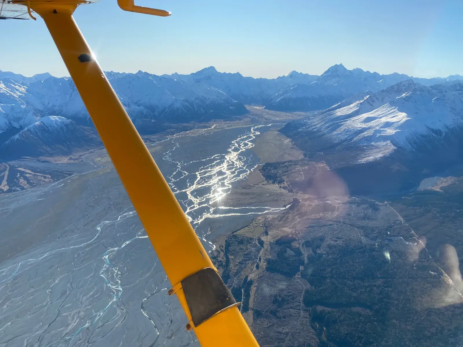 Pukaki River and Mt Cook