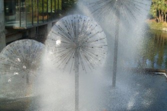 Christchurch Town Hall Fountains2. Pam and Simon. Oct. 10