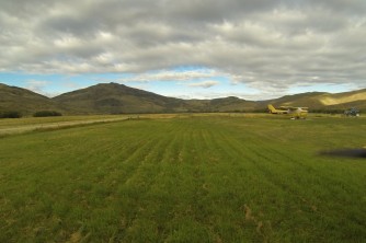 Geordie Hill Airstrip2. Steve and Cristi. GoPro shot. 2013 1366x1024