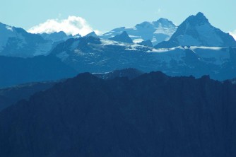 Layers of mountain ranges2. Mt Cook region. John and Kathy. Mar 09