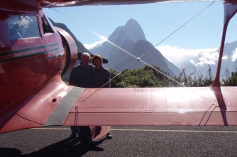 Red Rockette at Milford Sound2. Matt and Jo. Mar 08